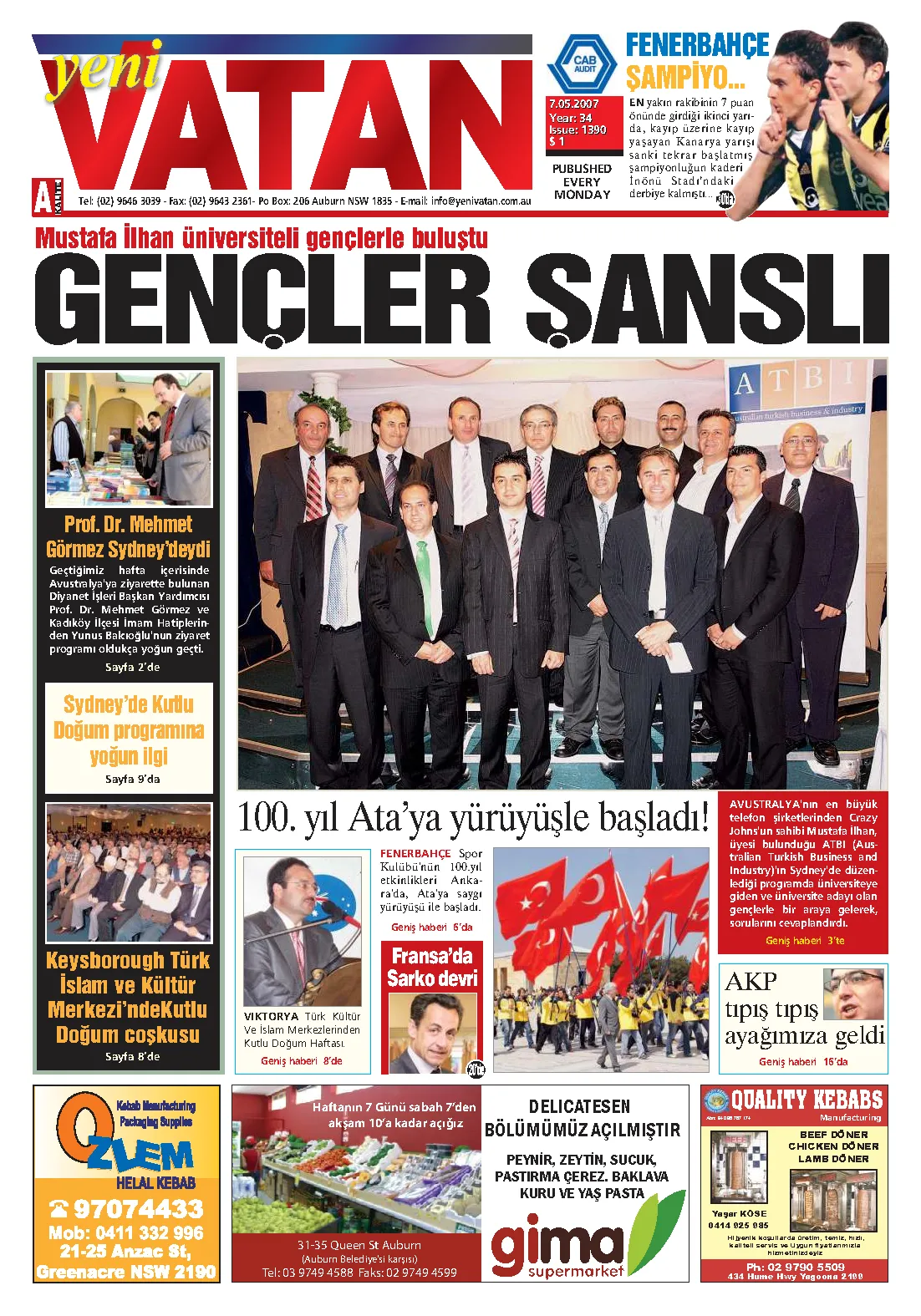 Yeni Vatan – 7 Mayıs 2007 – Sayı 1390