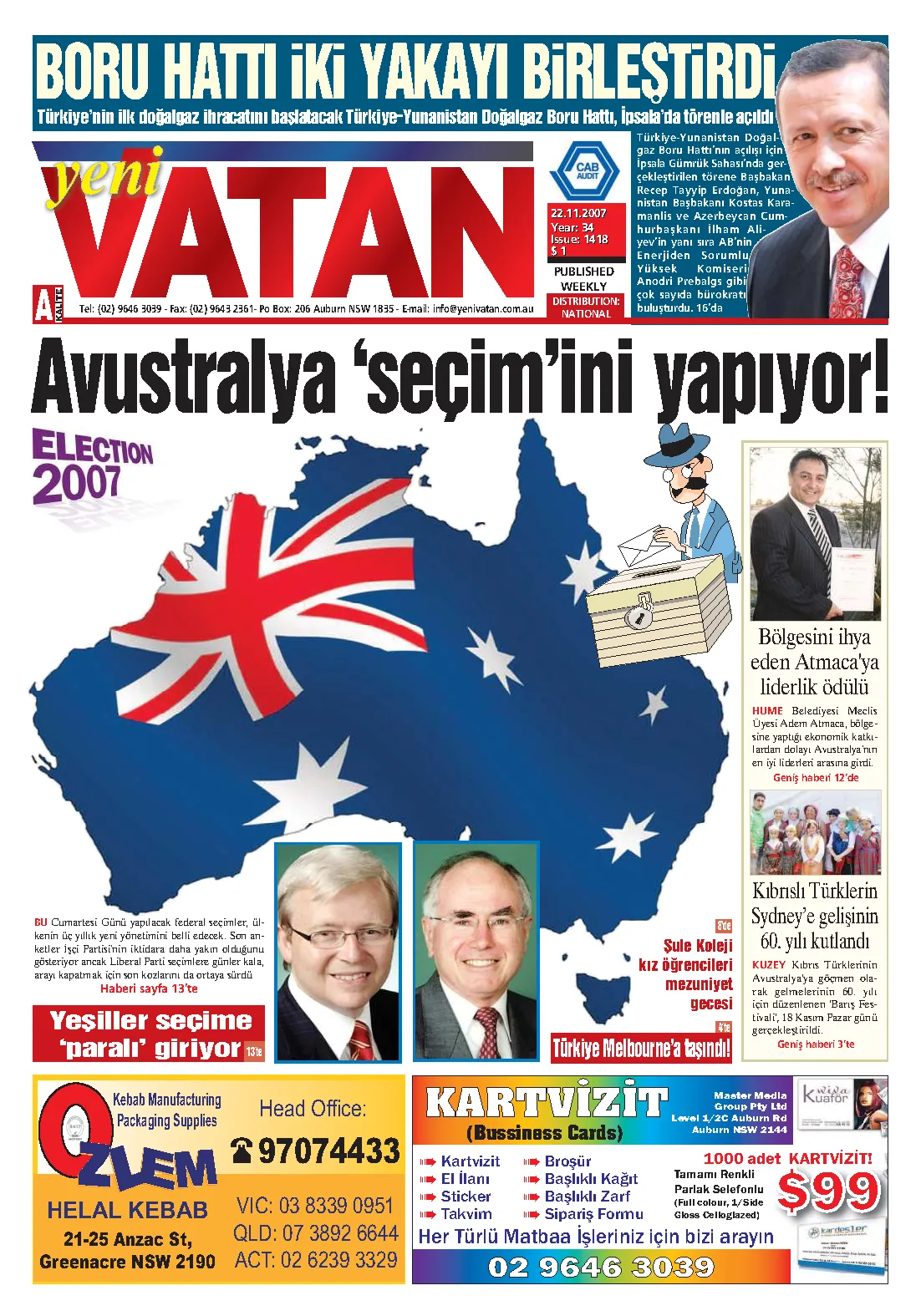 Yeni Vatan – 22 Kasım 2007 – Sayı 1418