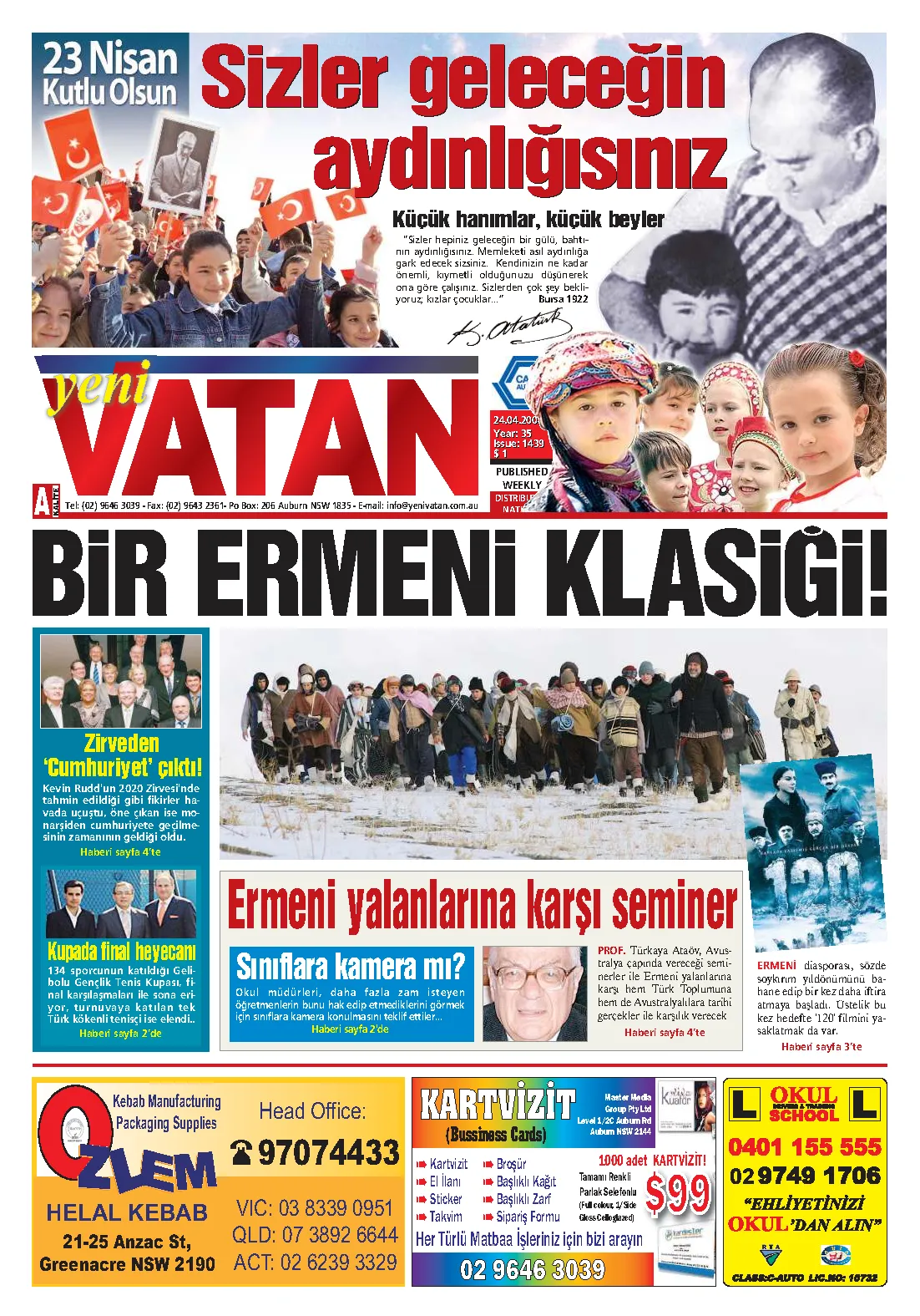 Yeni Vatan – 24 Nisan 2008 – Sayı 1439