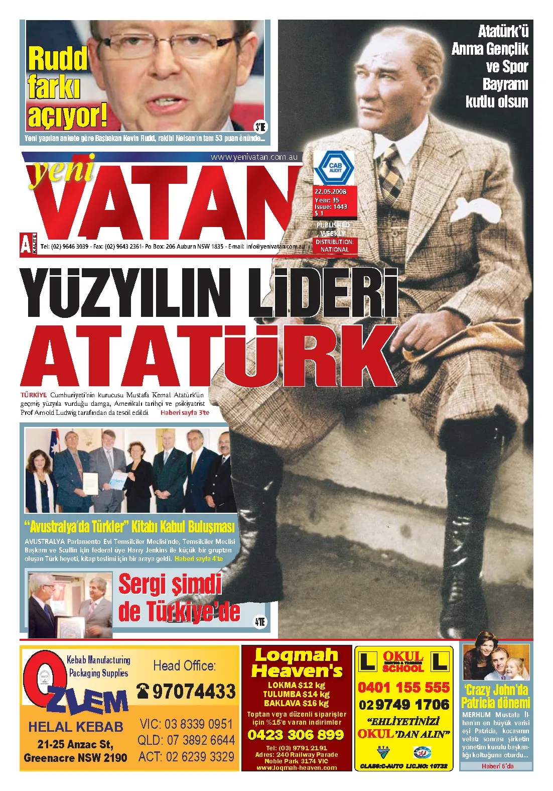 Yeni Vatan – 22 Mayıs 2008 – Sayı 1443