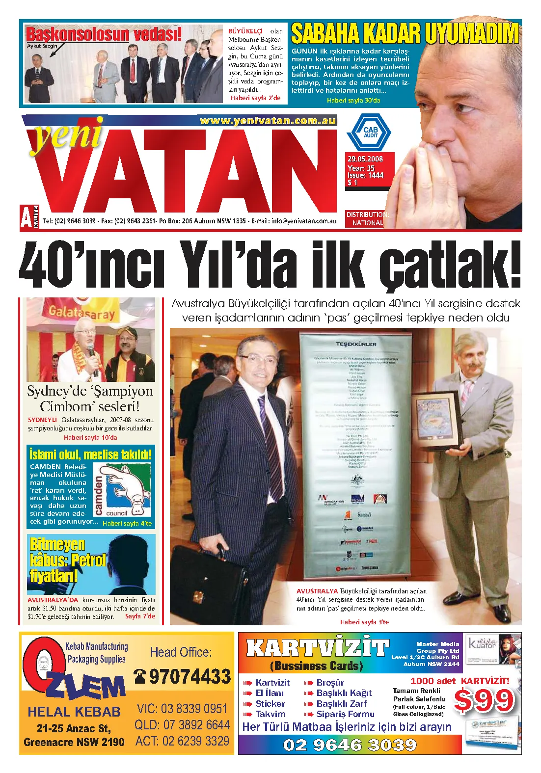 Yeni Vatan – 29 Mayıs 2008 – Sayı 1444