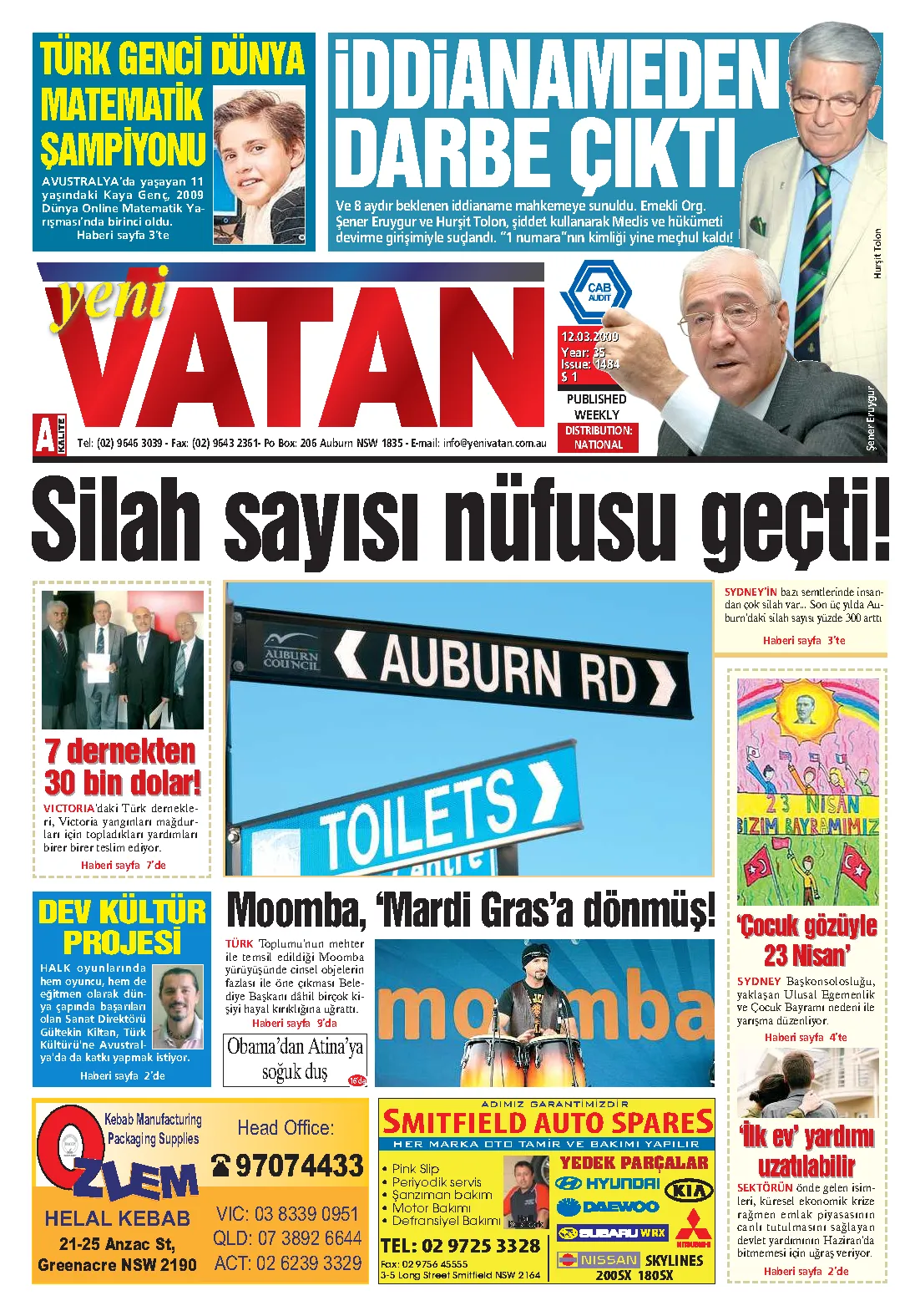 Yeni Vatan – 12 Mart 2009 – Sayı 1484