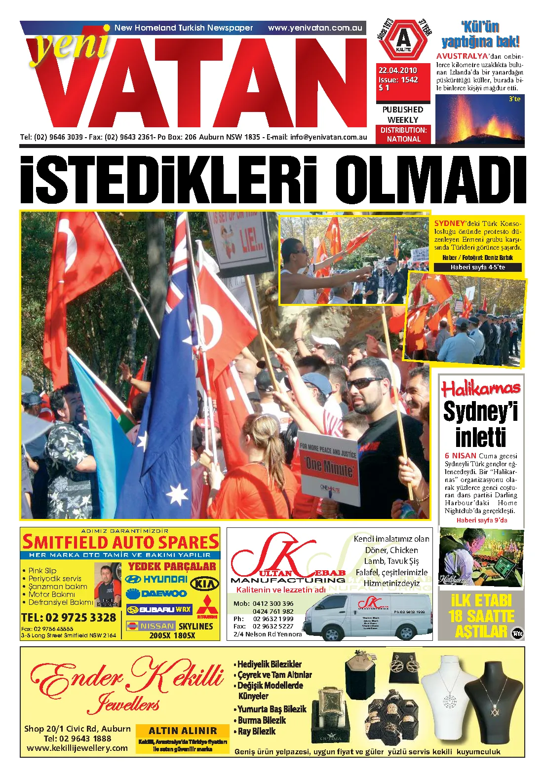 Yeni Vatan – 22 Nisan 2010 – Sayı 1542