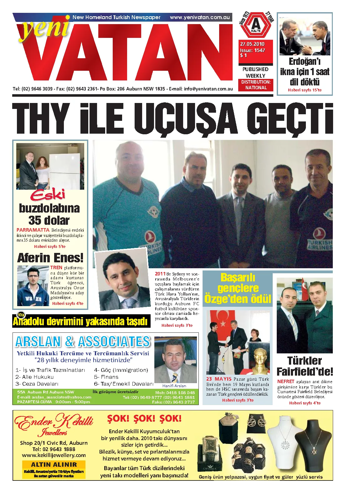 Yeni Vatan – 27 Mayıs 2010 – Sayı 1547