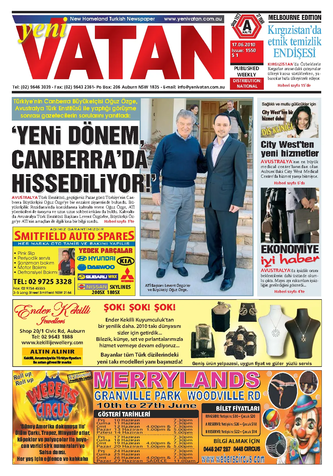 Yeni Vatan – 17 Haziran 2010 – Sayı 1550