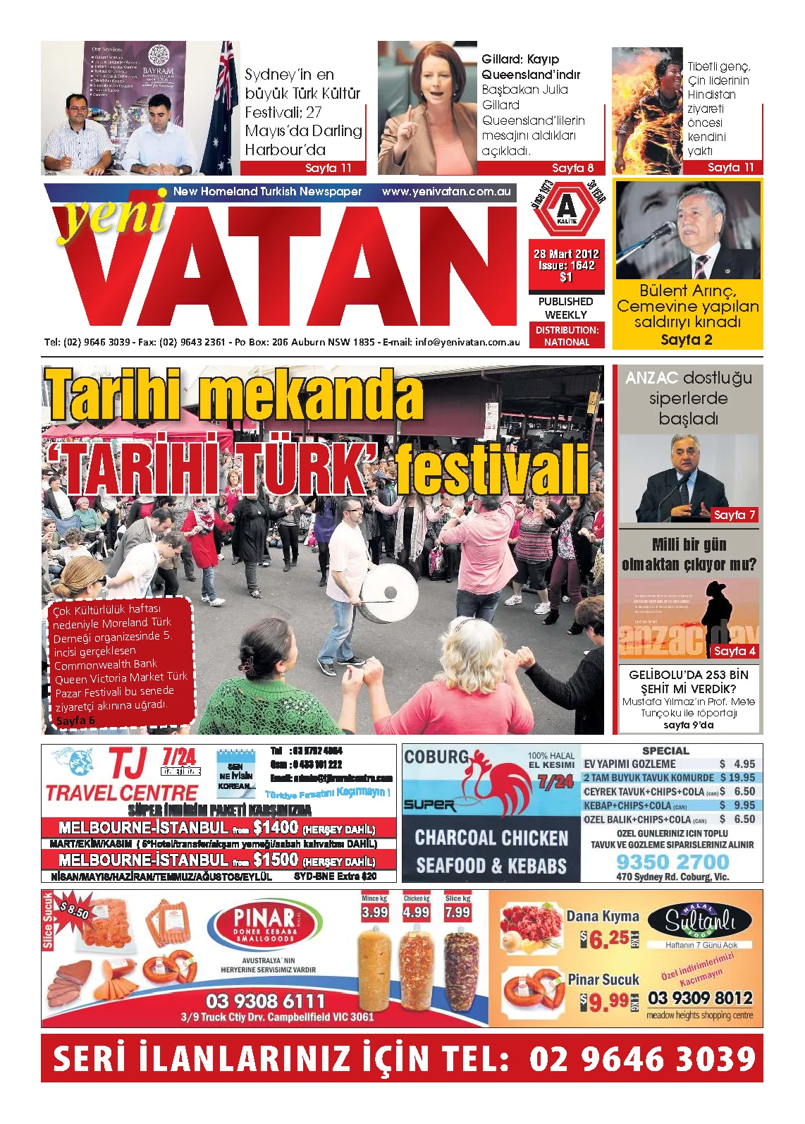 Yeni Vatan – 28 Mart 2012 – Sayı 1642