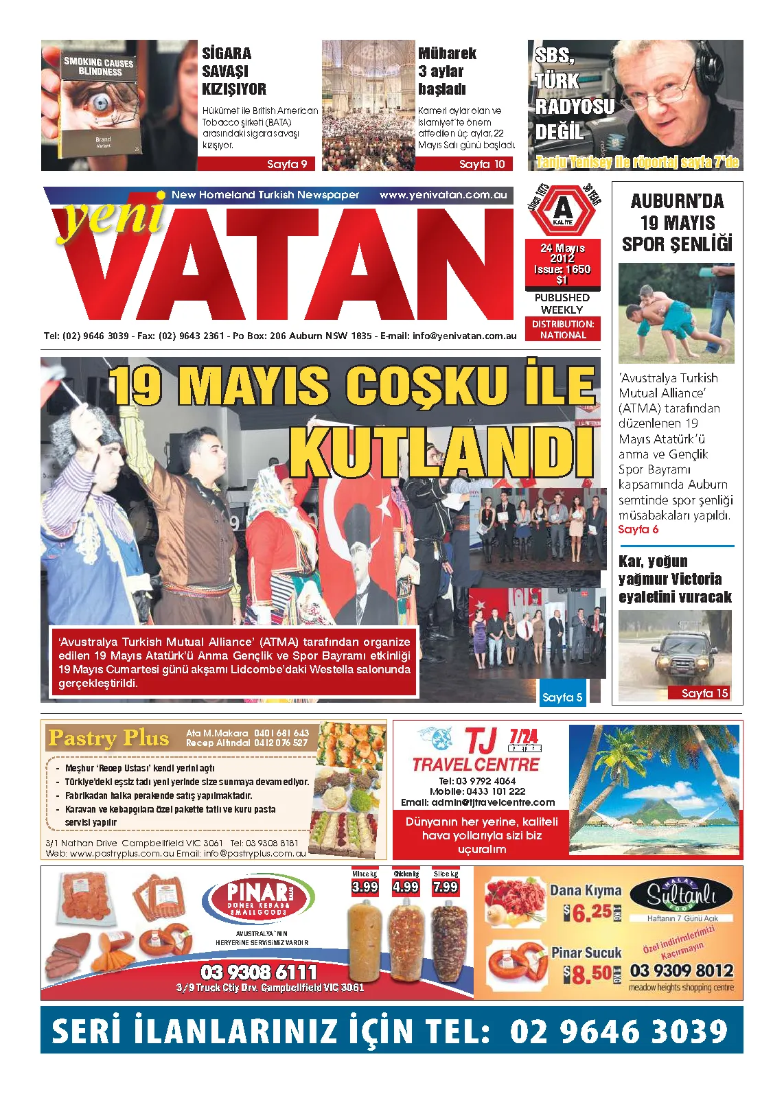 Yeni Vatan – 24 Mayıs 2012 – Sayı 1650
