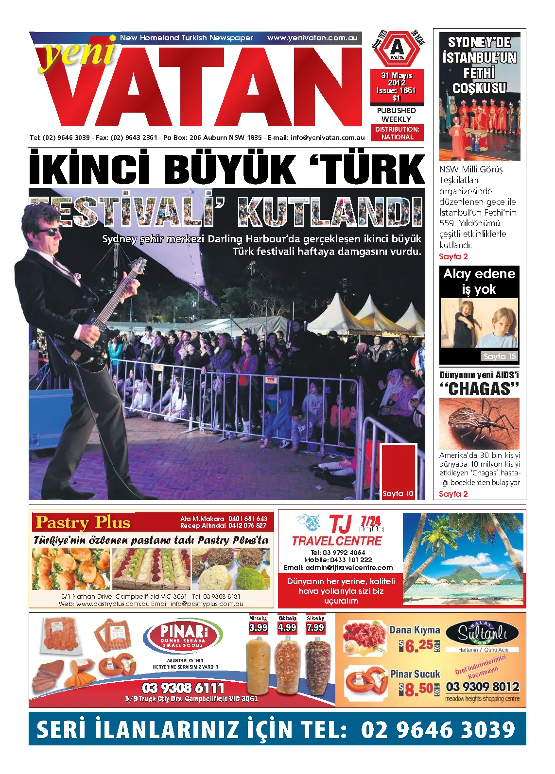 Yeni Vatan – 31 Mayıs 2012 – Sayı 1651