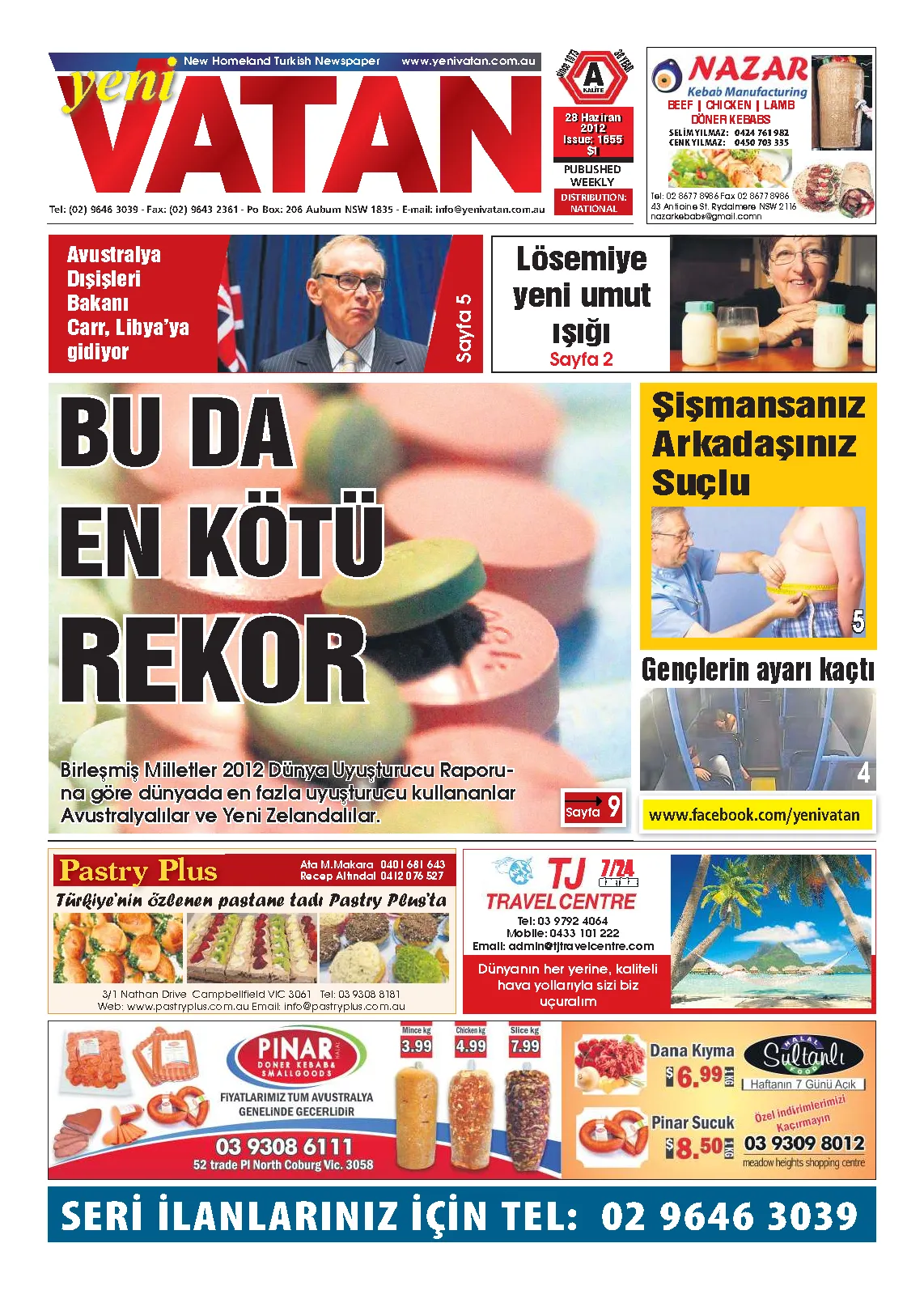 Yeni Vatan – 28 Haziran 2012 – Sayı 1655